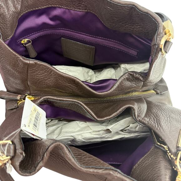 Coach Madison Leather Small Phoebe Shoulder Bag Pebble Grain - Picture 4 of 9